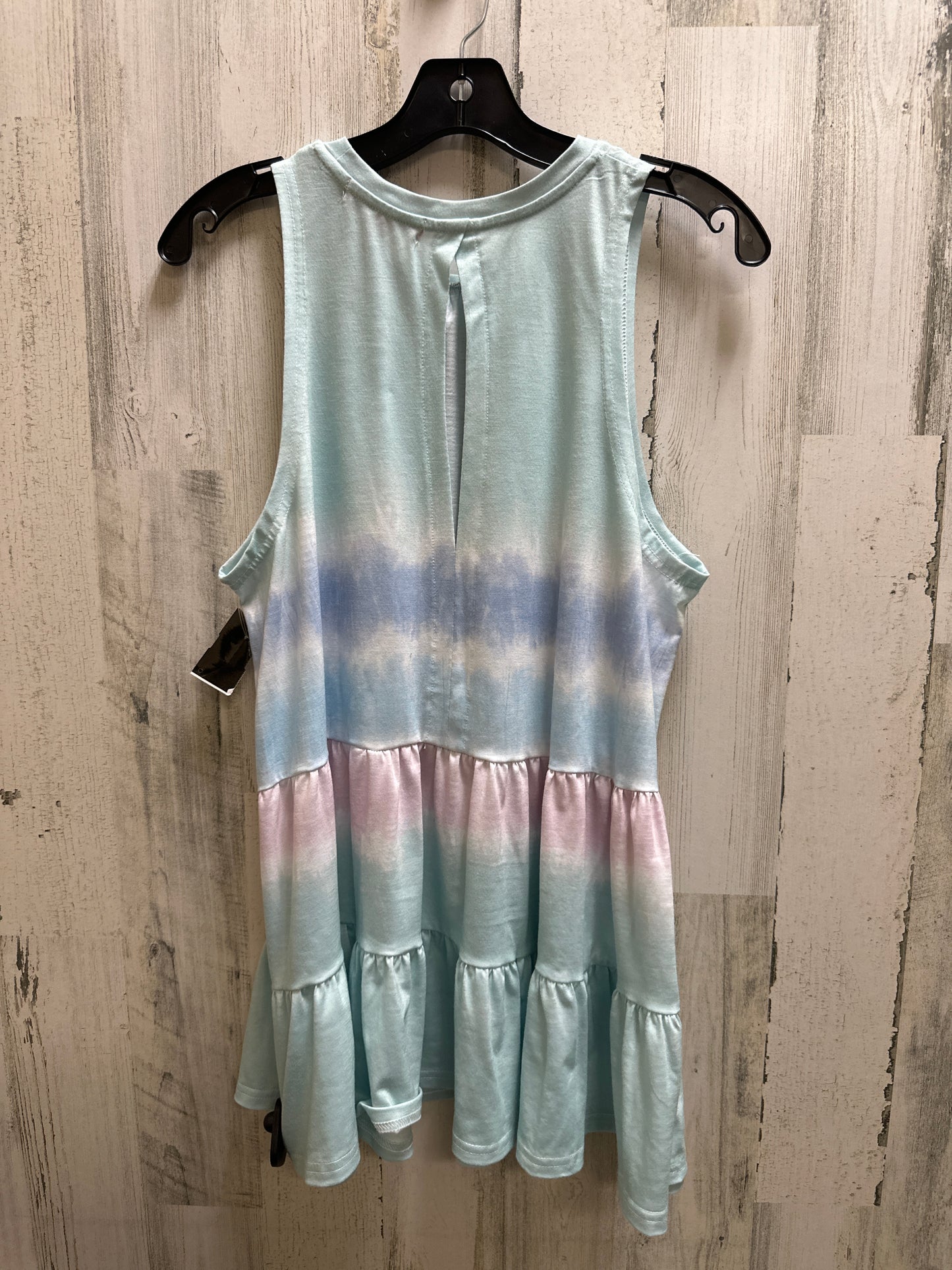 Blue Top Sleeveless Simply Southern, Size L