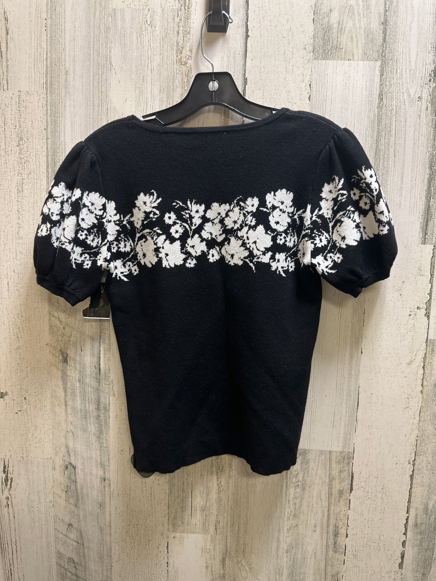 Black Top Short Sleeve Elie Tahari, Size S