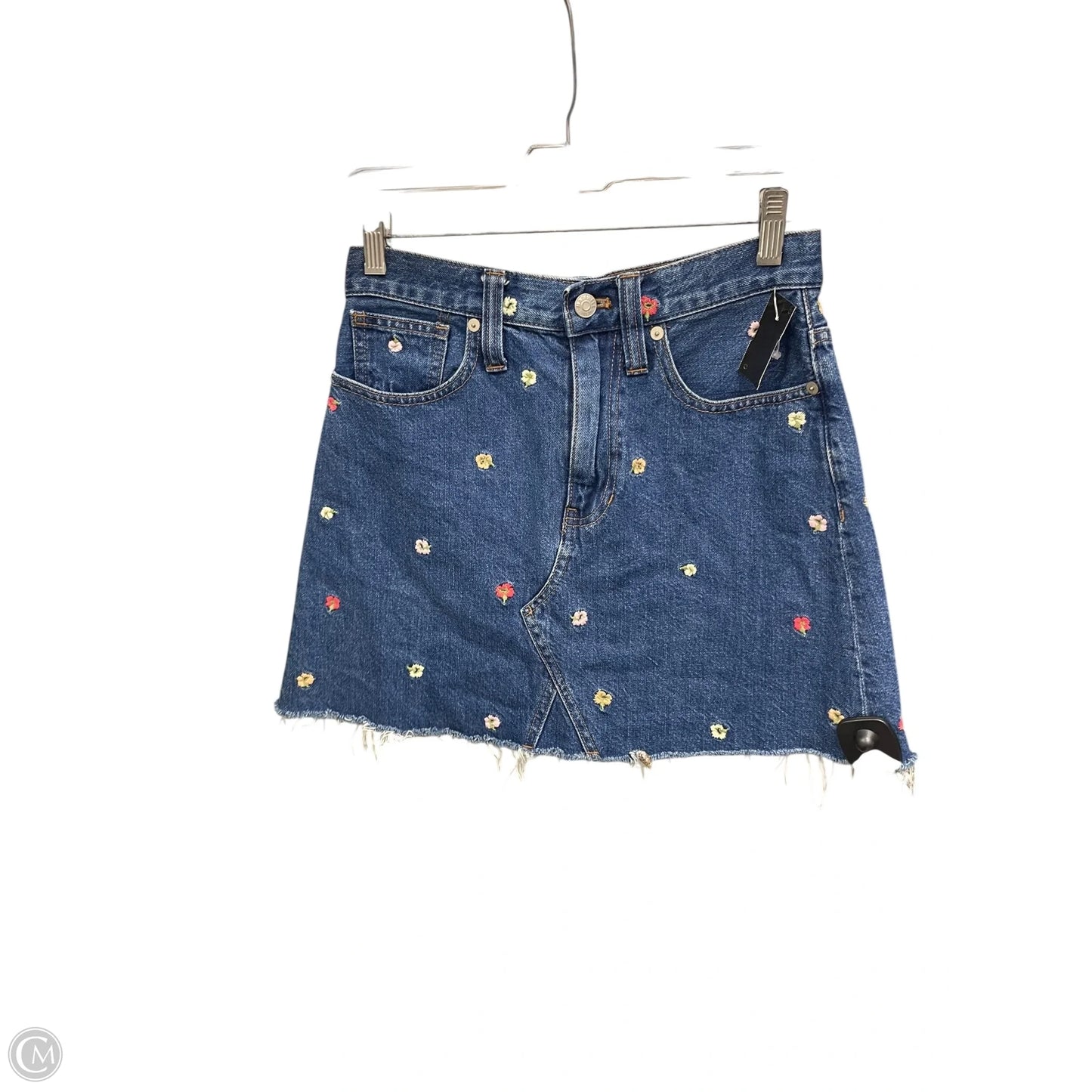 Skirt Mini & Short By Madewell In Blue Denim, Size: 2