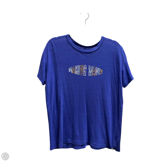 Top Short Sleeve By Aerie In Purple, Size: Xs