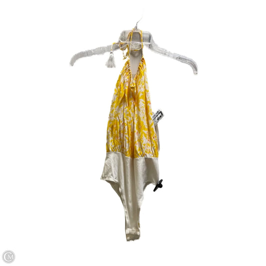 Bodysuit By Free People In Yellow, Size: Xs