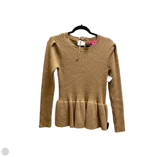 Sweater Cardigan Designer By Lilly Pulitzer In Brown, Size: S