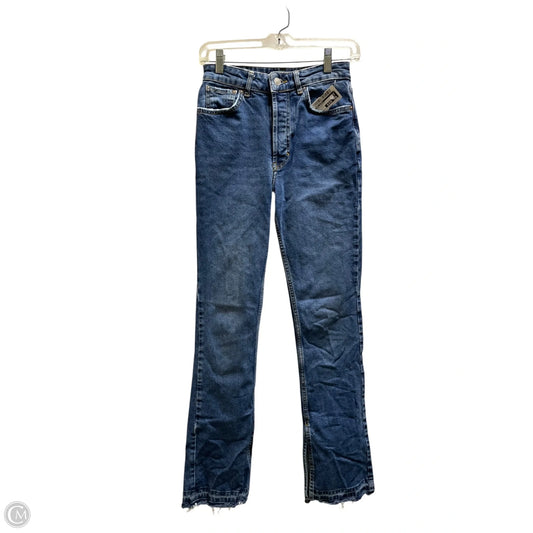 Jeans Straight By Free People In Blue Denim, Size: 4