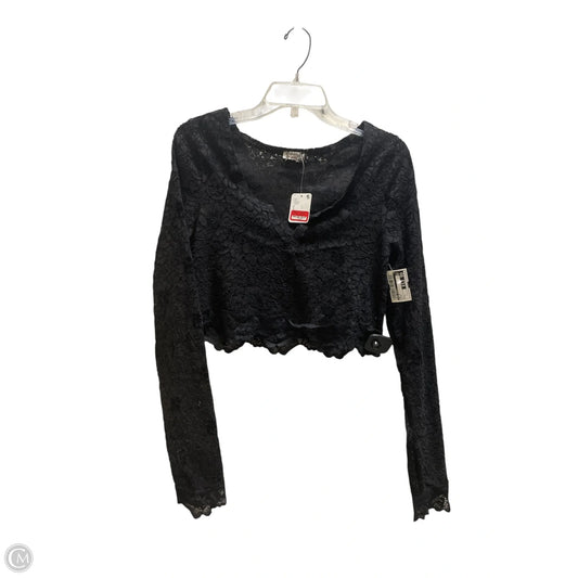 Top Long Sleeve By Free People In Black, Size: L