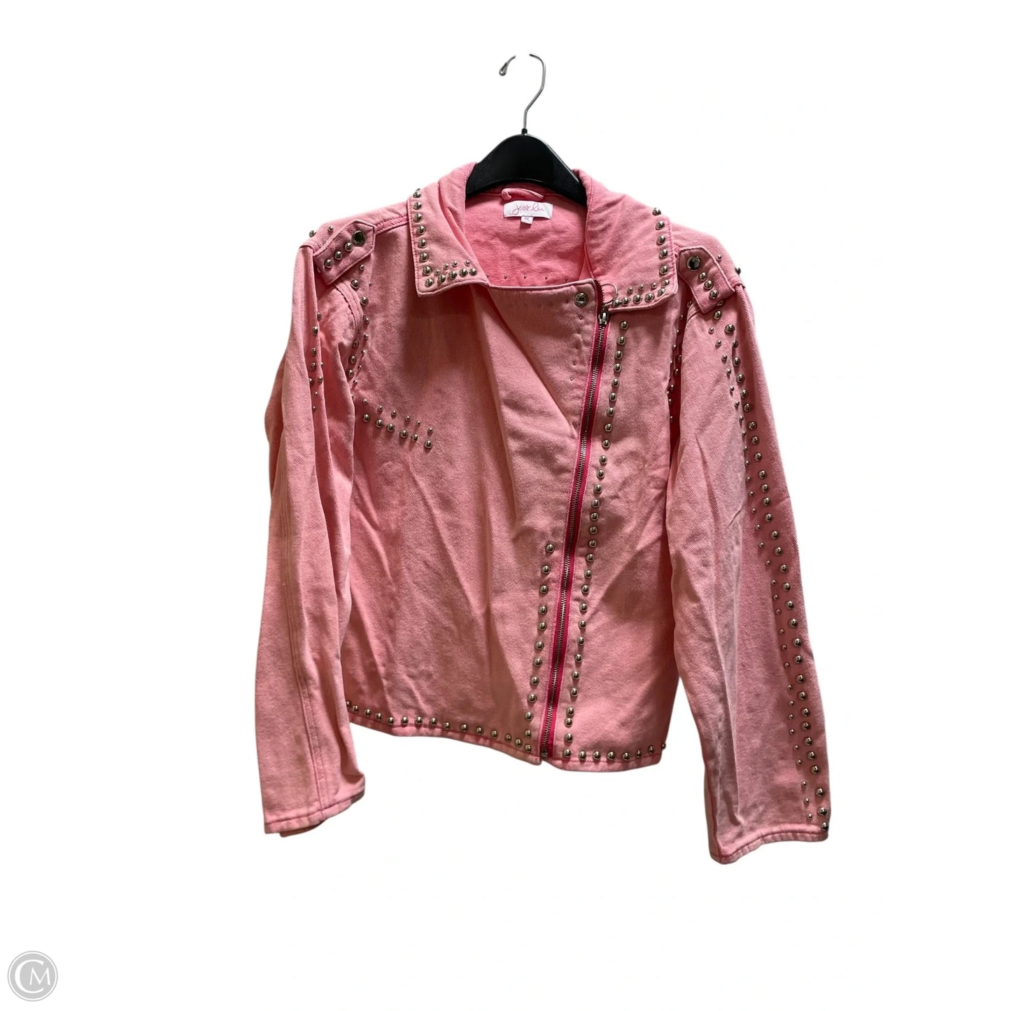 Jacket Denim By Jess Lea In Pink, Size: Xl