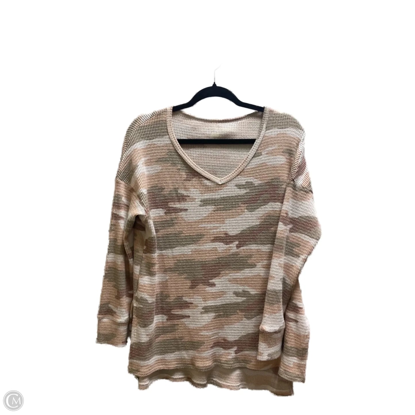Top Long Sleeve By American Eagle In Pink, Size: Xs