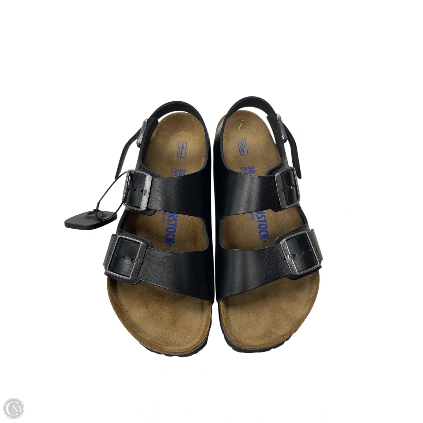 Sandals Flats By Birkenstock In Black, Size: 7