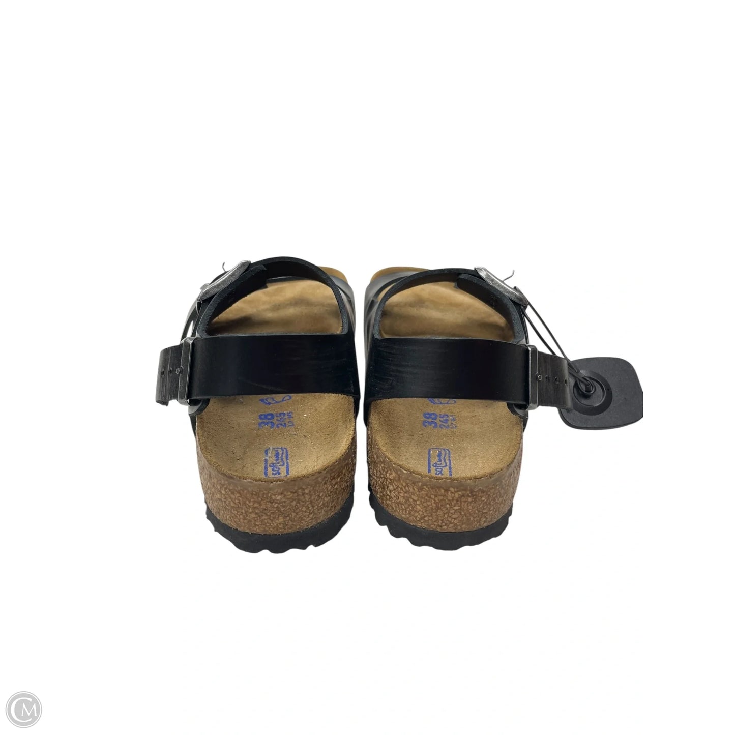 Sandals Flats By Birkenstock In Black, Size: 7