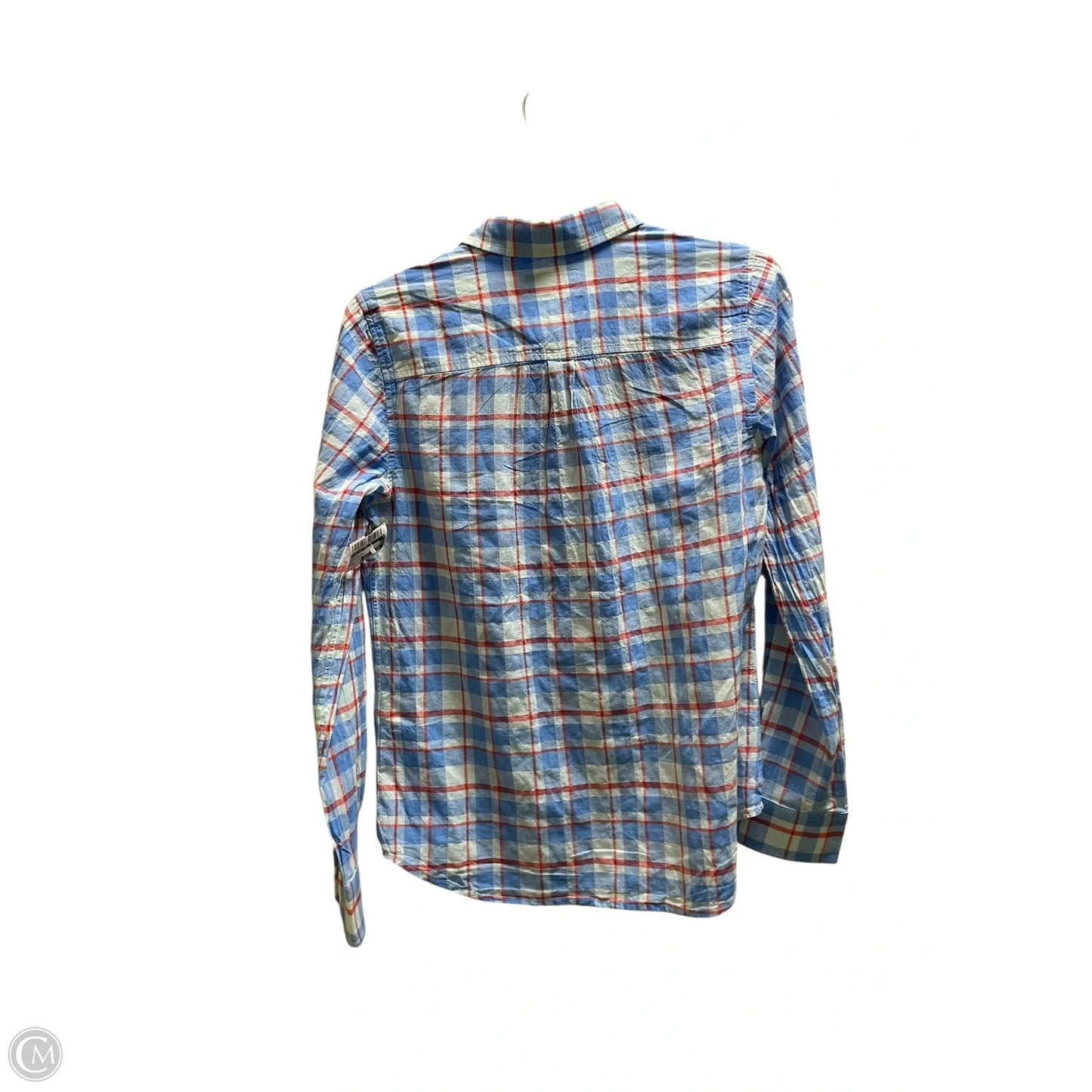 Top Long Sleeve By Vineyard Vines In Plaid Pattern, Size: S