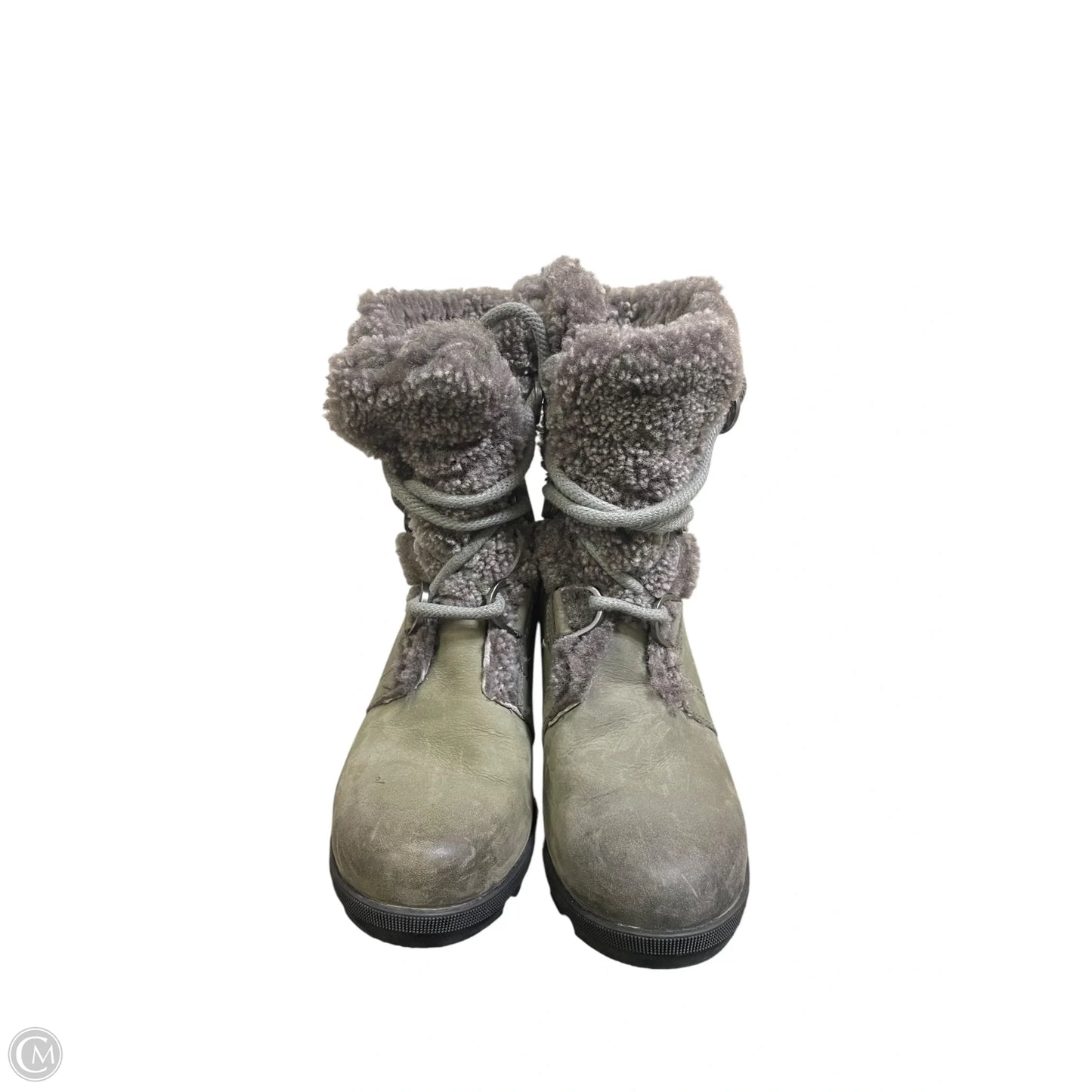 Boots Ankle Heels By Sorel In Green, Size: 8