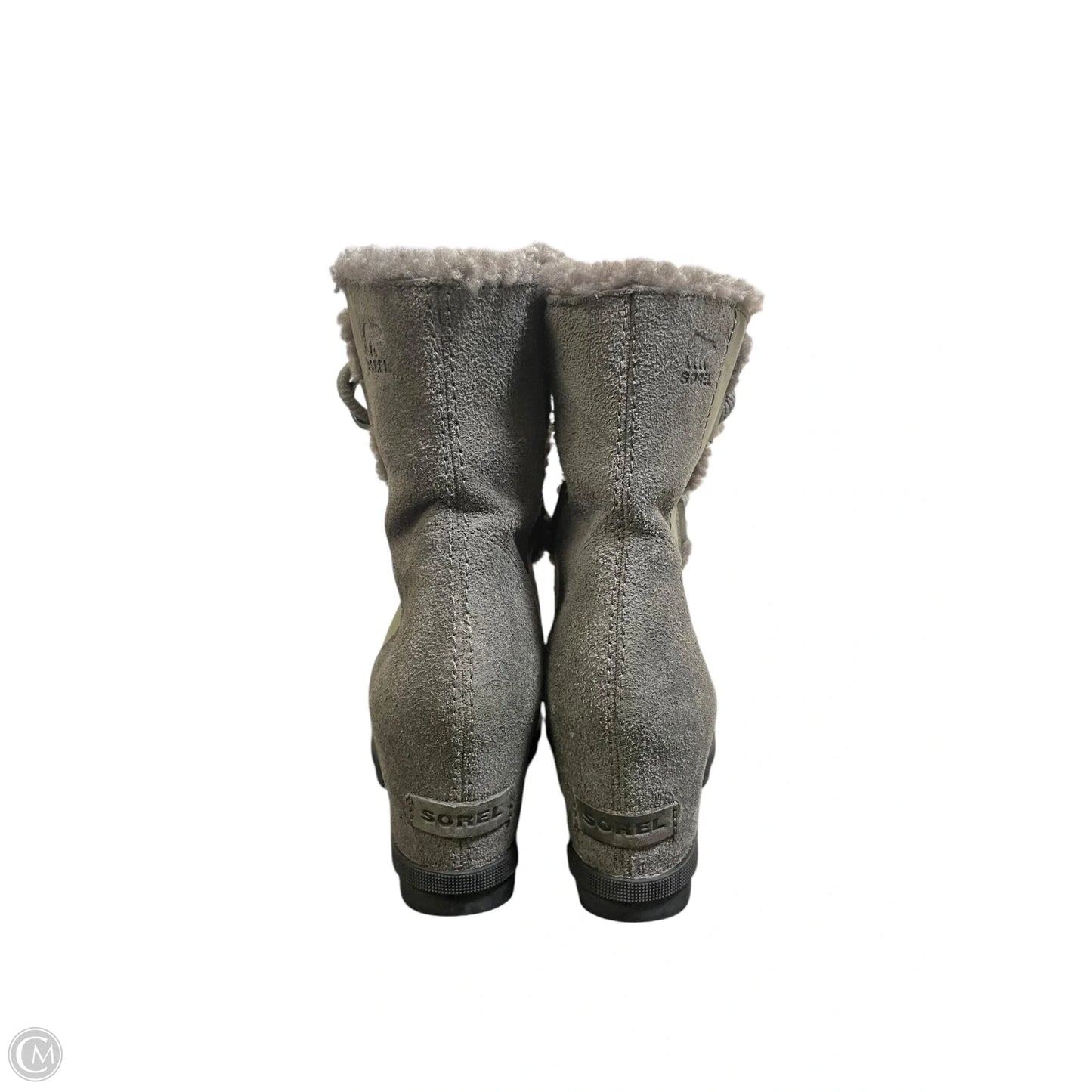 Boots Ankle Heels By Sorel In Green, Size: 8