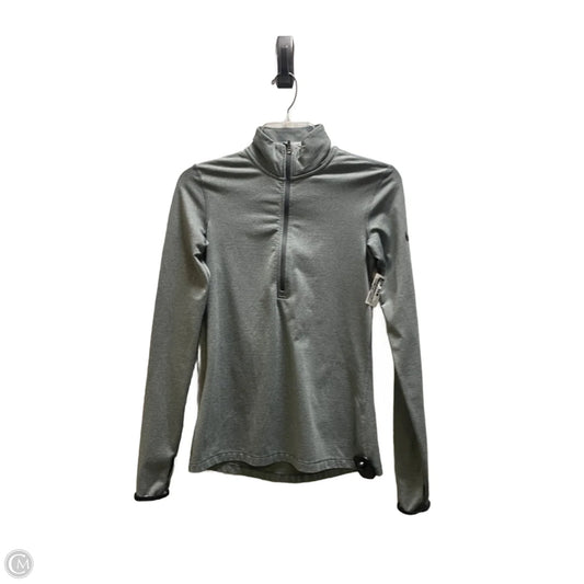 Athletic Top Long Sleeve Collar By Nike Apparel In Grey, Size: Xl