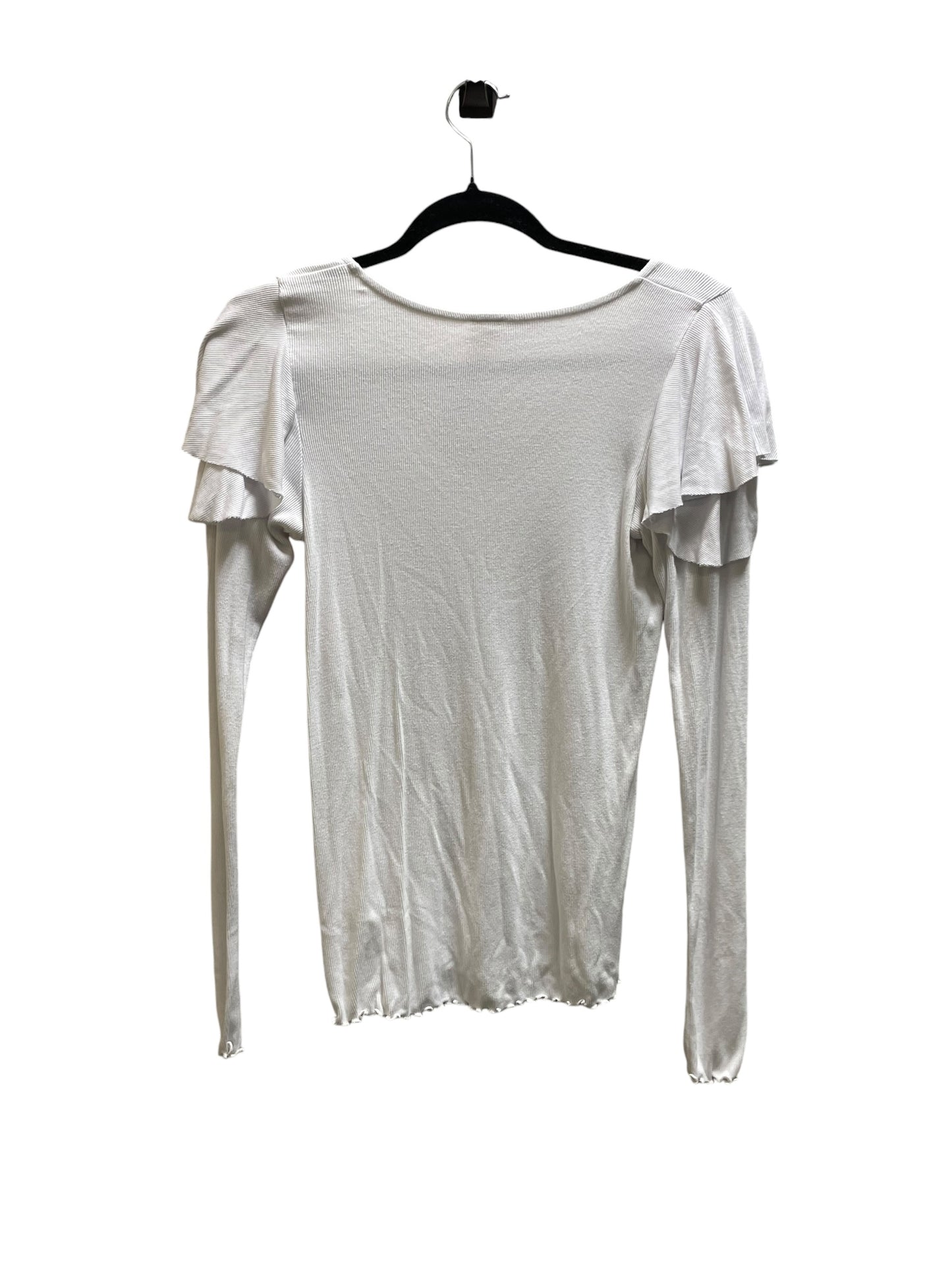 Top Long Sleeve By Free People In White, Size: S