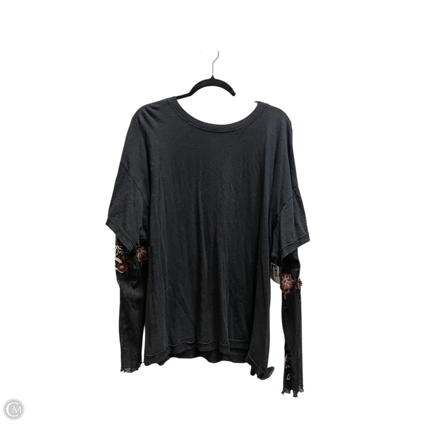 Top Long Sleeve By Free People In Black, Size: L