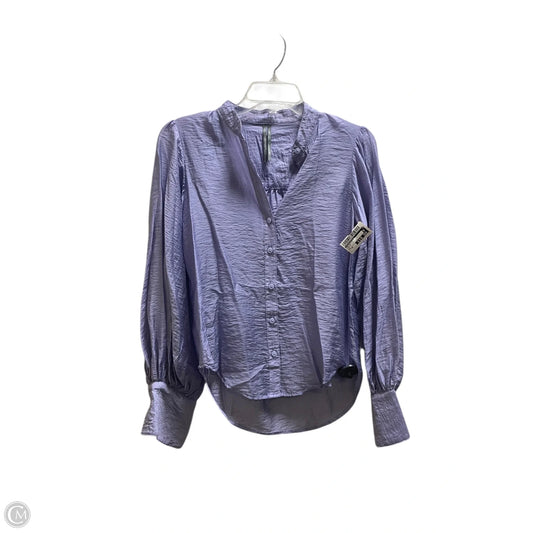 Top Long Sleeve By Anthropologie In Purple, Size: Xs