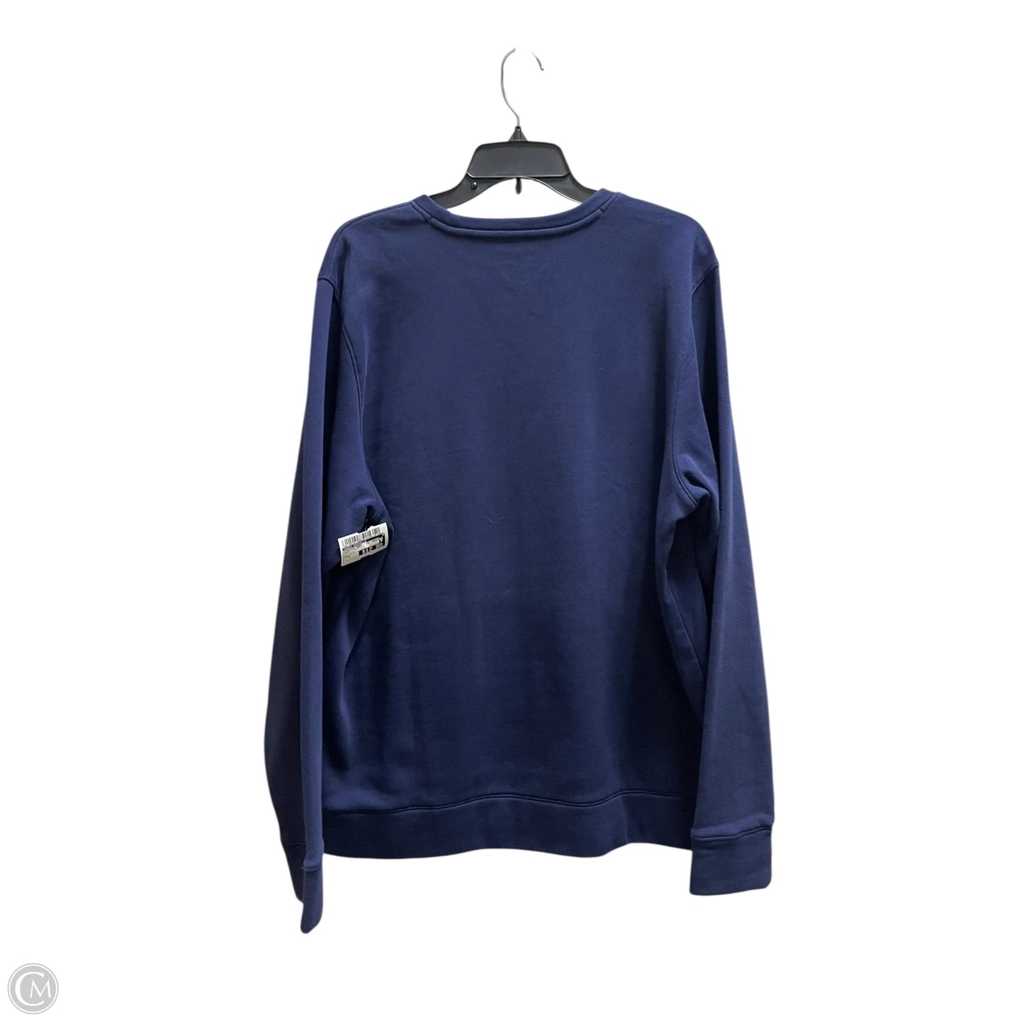 Athletic Sweatshirt Crewneck By Under Armour In Navy, Size: L