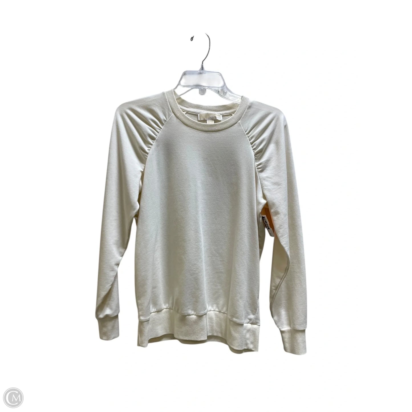 Sweatshirt Collar By Michael By Michael Kors In Cream, Size: S
