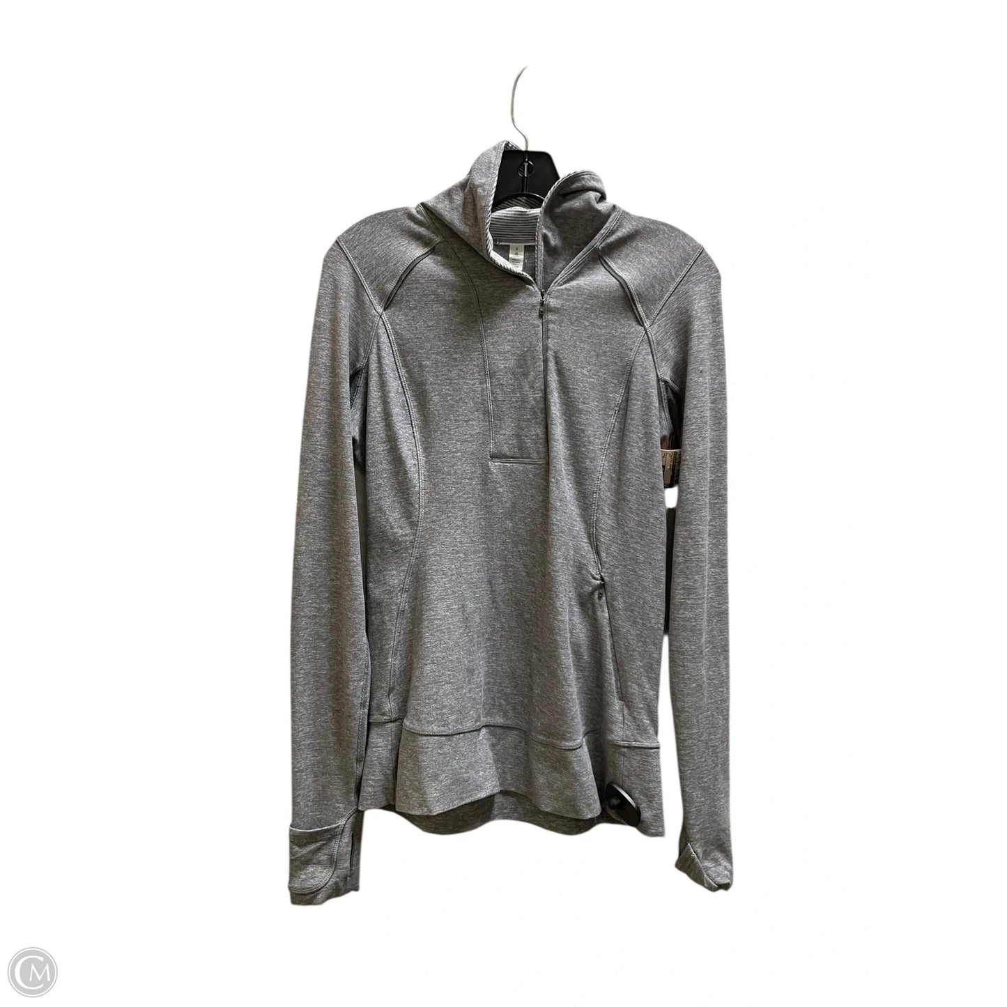 Athletic Jacket By Lululemon In Grey, Size: 8