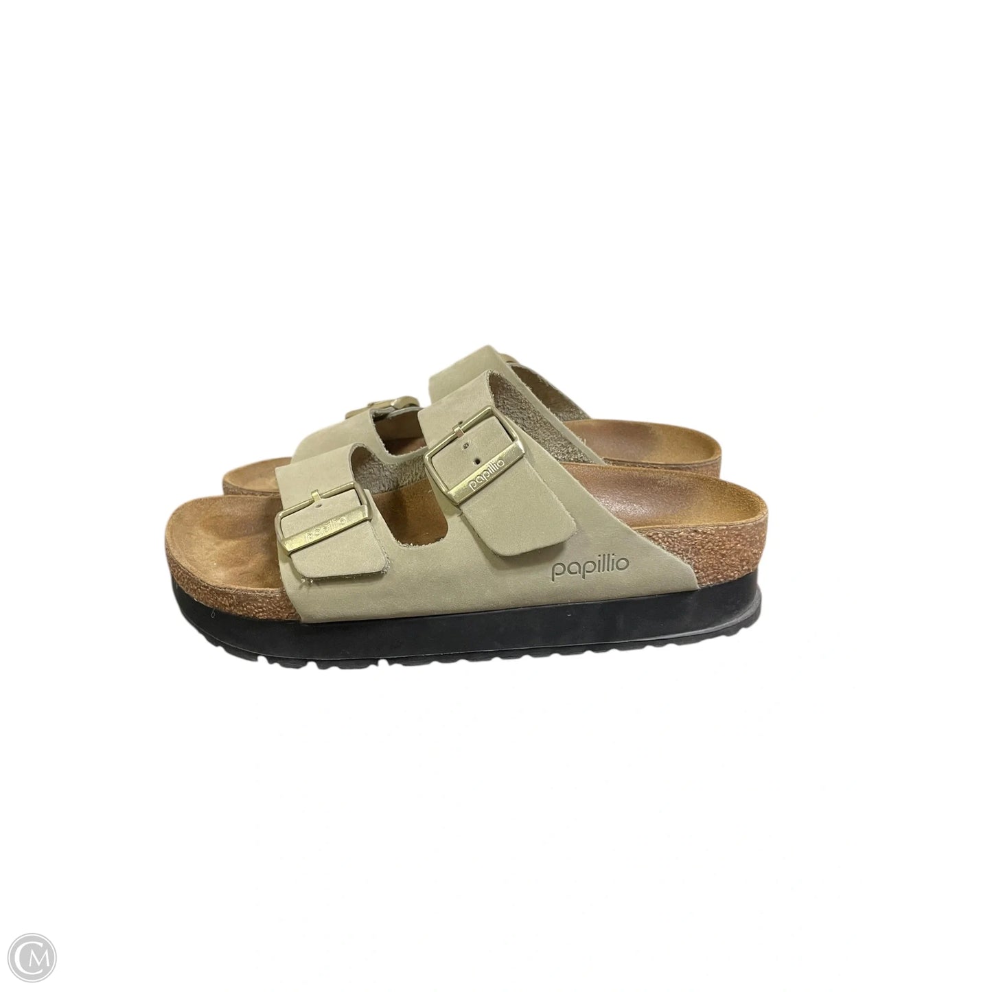 Sandals Flats By Birkenstock In Green, Size: 7