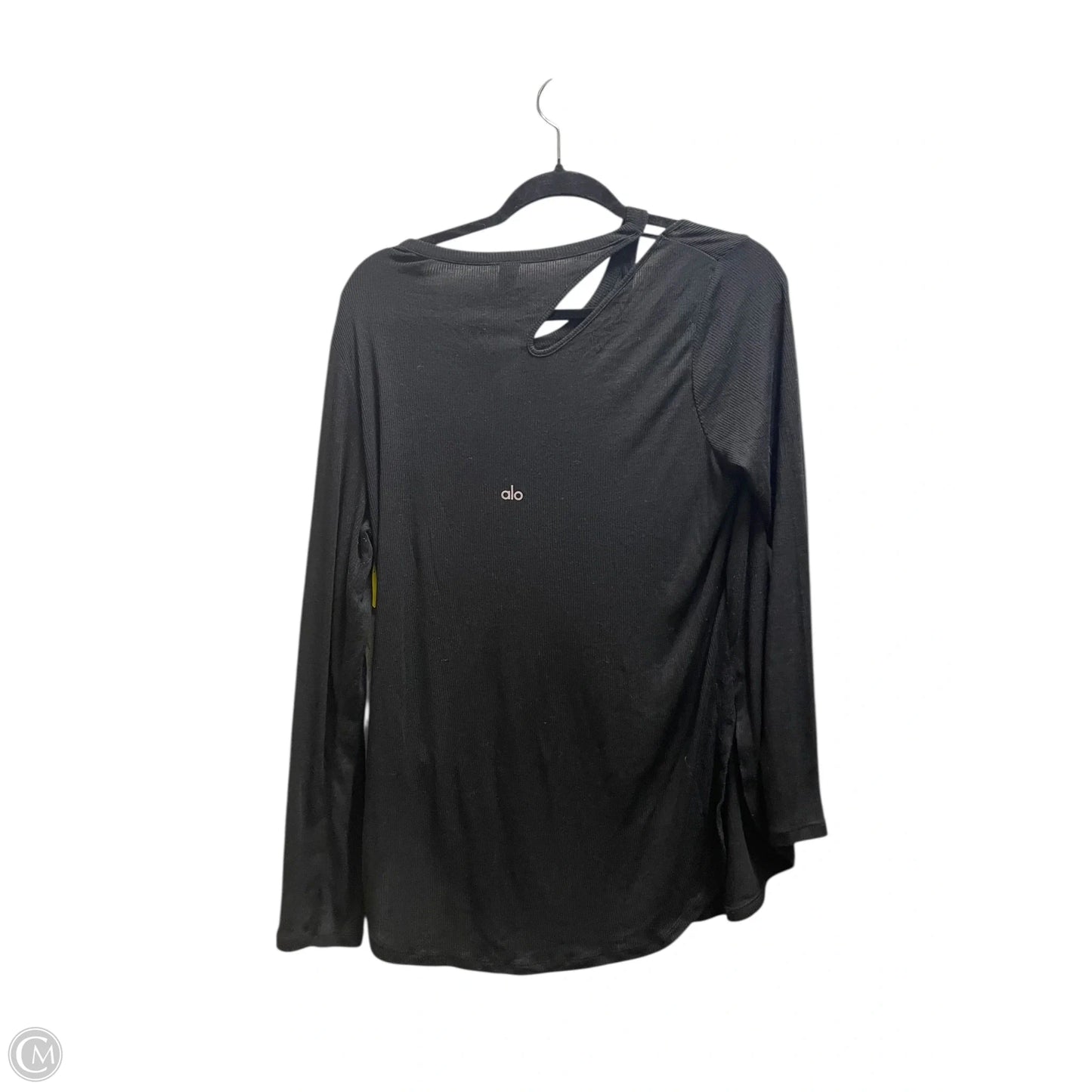 Top Long Sleeve By Alo In Black, Size: L