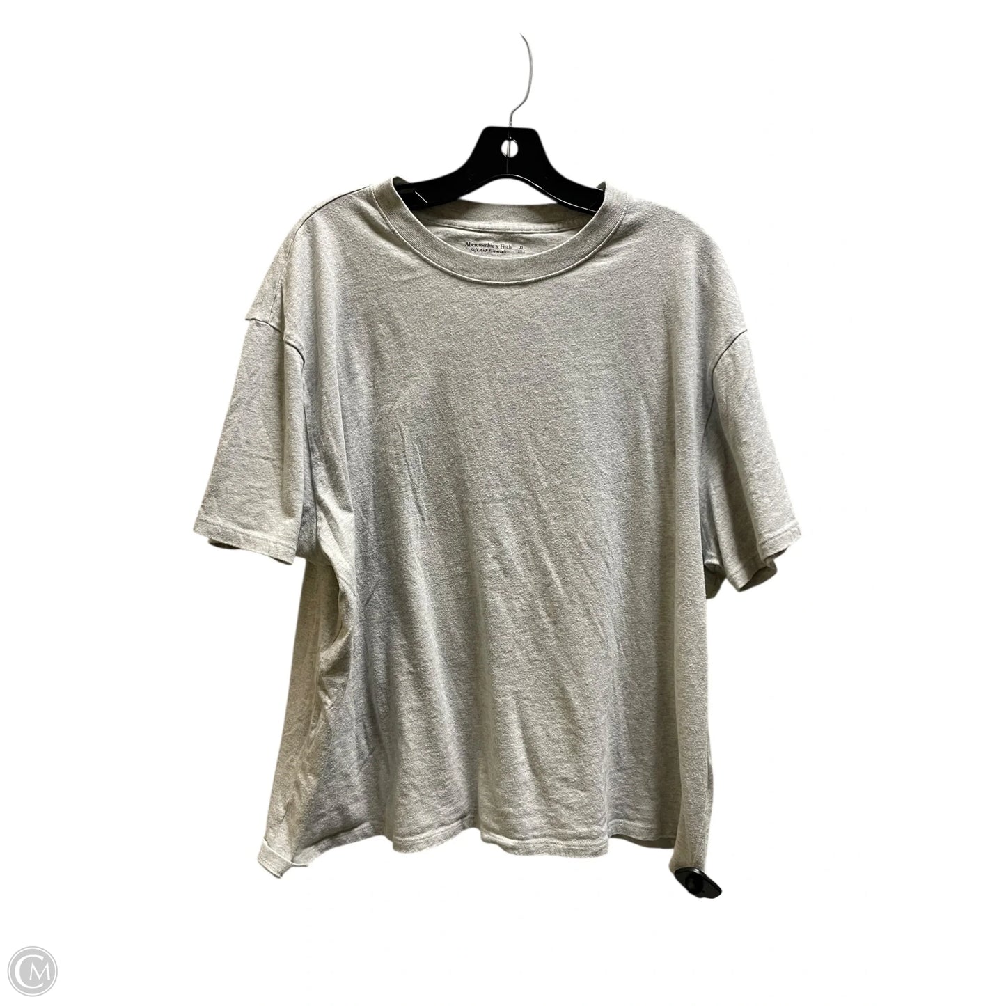 Top Short Sleeve Basic By Abercrombie And Fitch In Grey, Size: Xl
