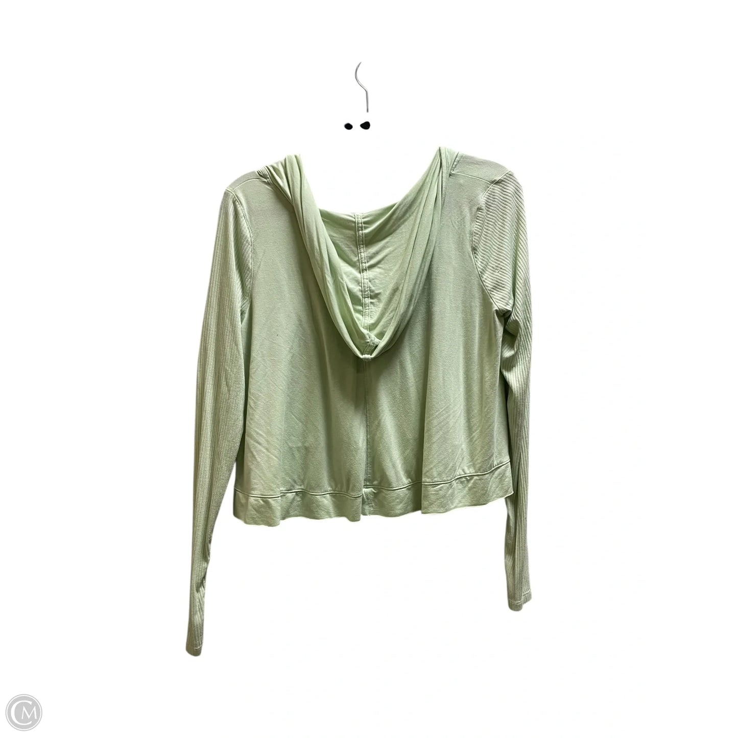 Sweatshirt Hoodie By Free People In Green, Size: M