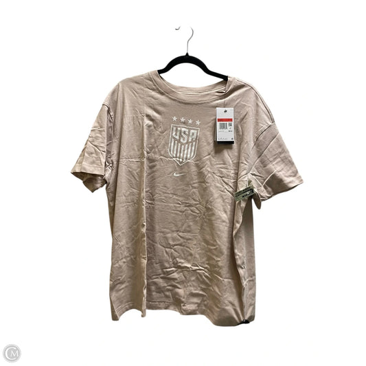 Top Short Sleeve By Nike Apparel In Pink, Size: L