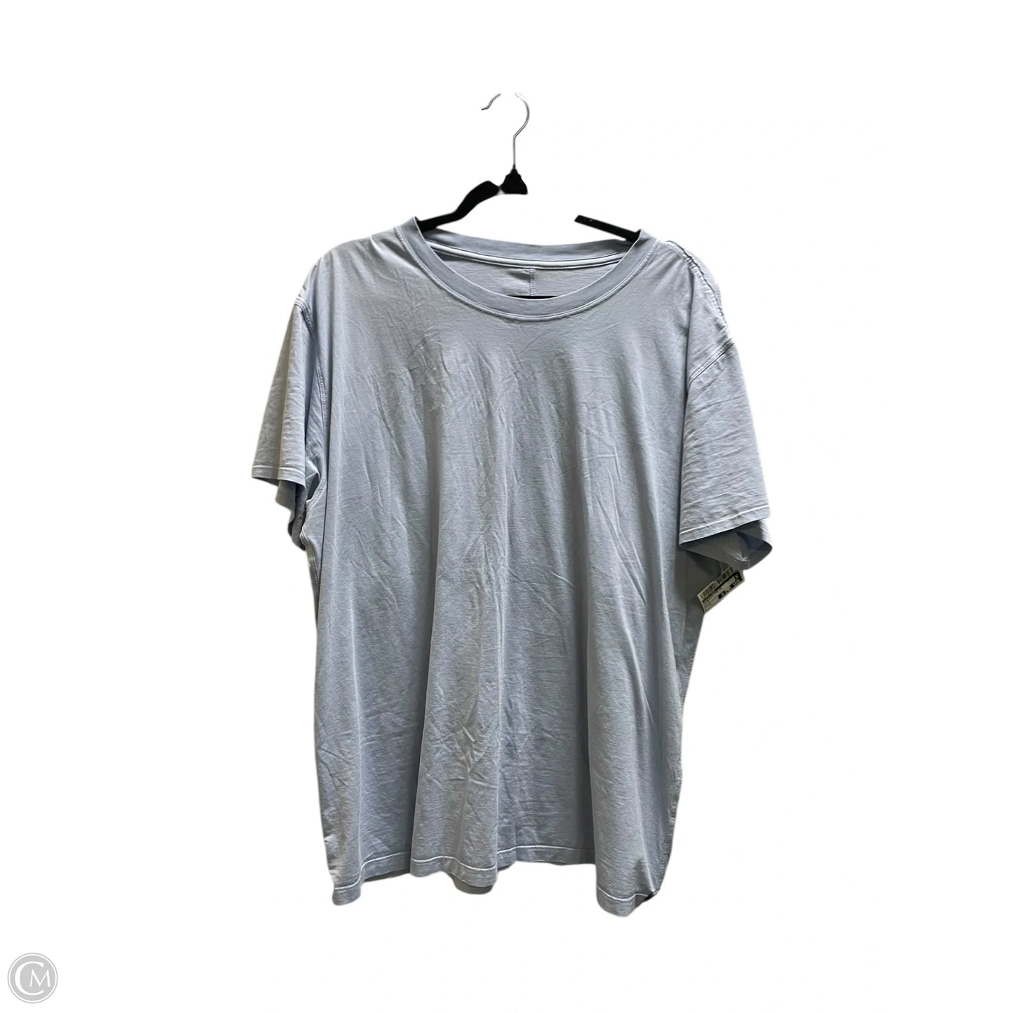 Athletic Top Short Sleeve By Lululemon In Blue, Size: L