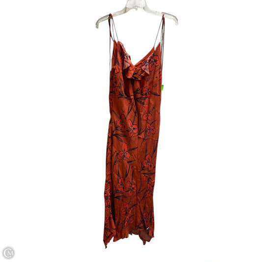 Dress Casual Maxi By Anthropologie In Orange, Size: Xl
