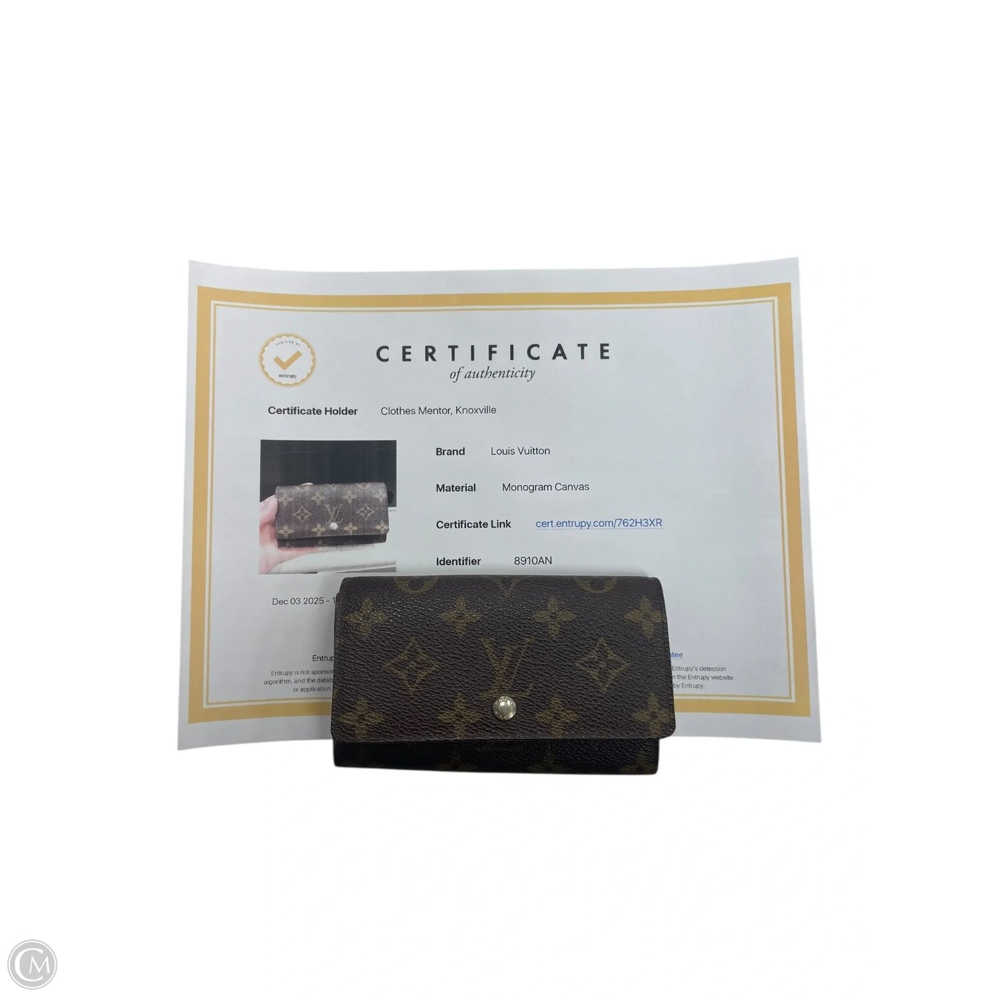 Wallet Luxury Designer By Louis Vuitton, Size: Small