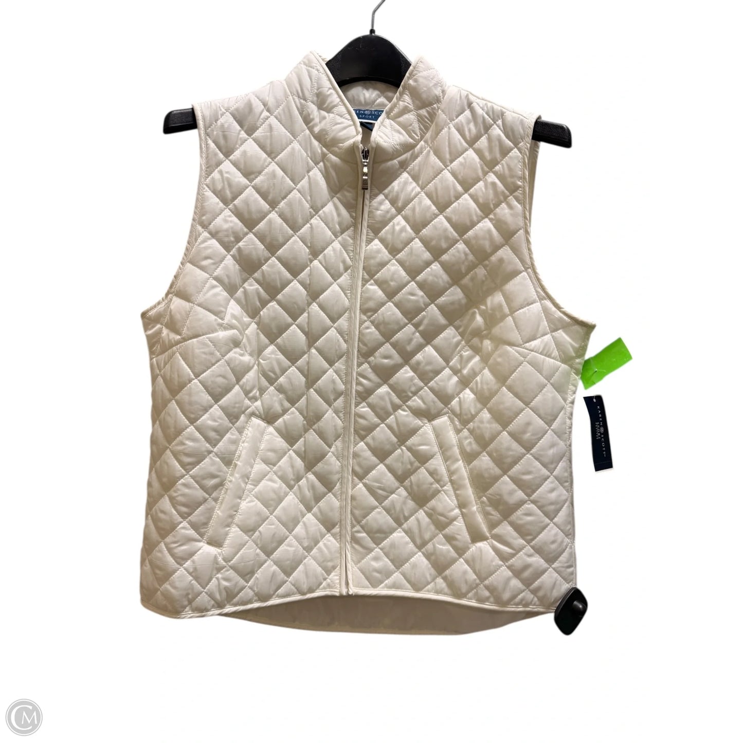 Vest Other By Karen Scott In Cream, Size: L