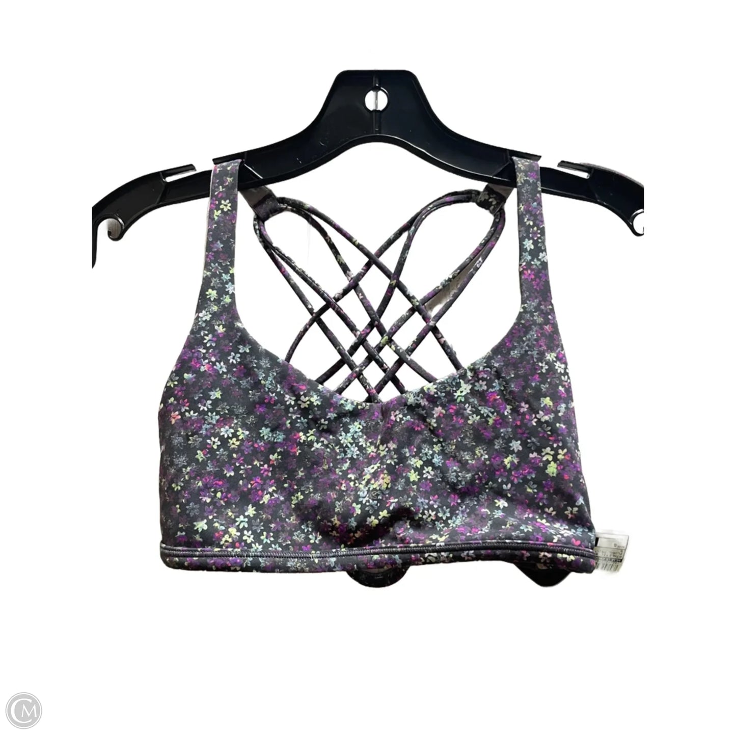 Athletic Bra By Lululemon In Floral Print, Size: 6