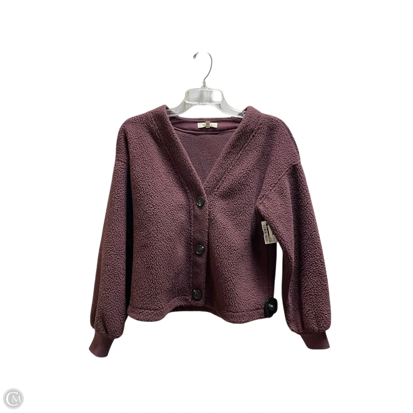 Cardigan By Madewell In Maroon, Size: Xs