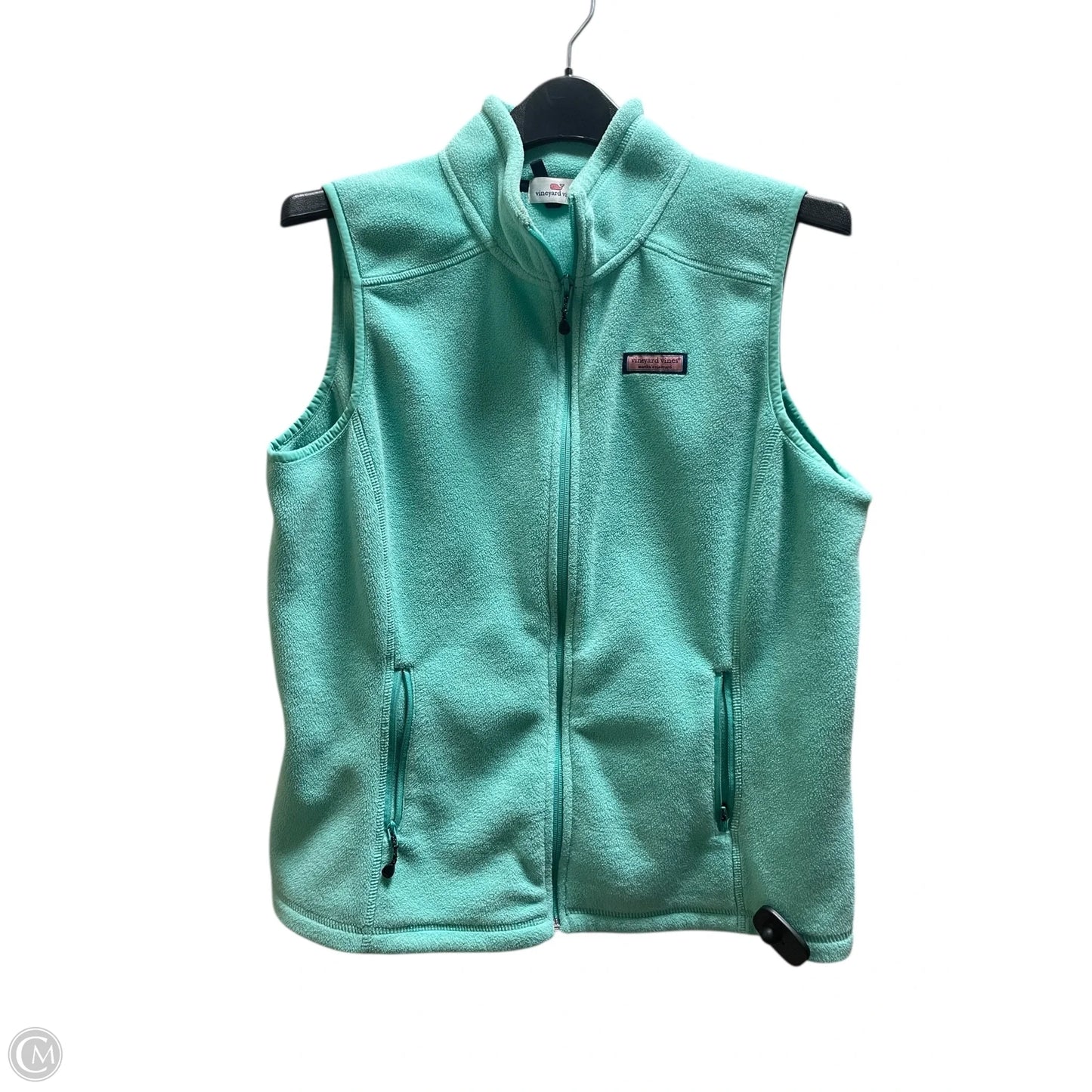 Vest Fleece By Vineyard Vines In Teal, Size: M