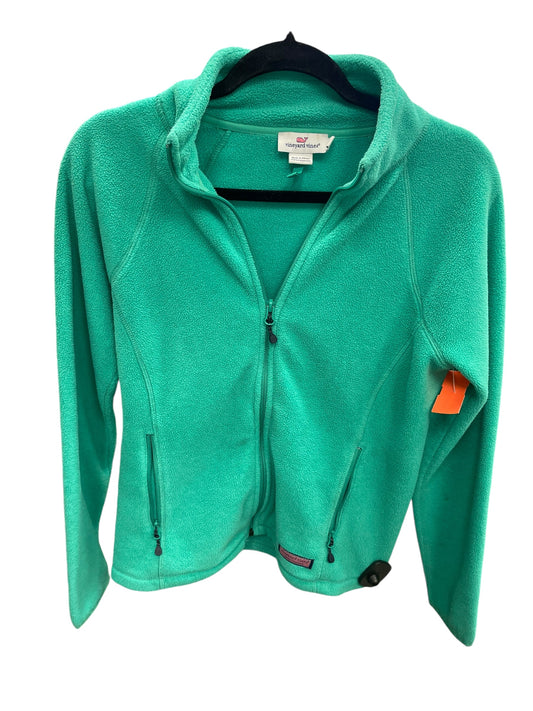 Jacket Fleece By Vineyard Vines In Green, Size: S