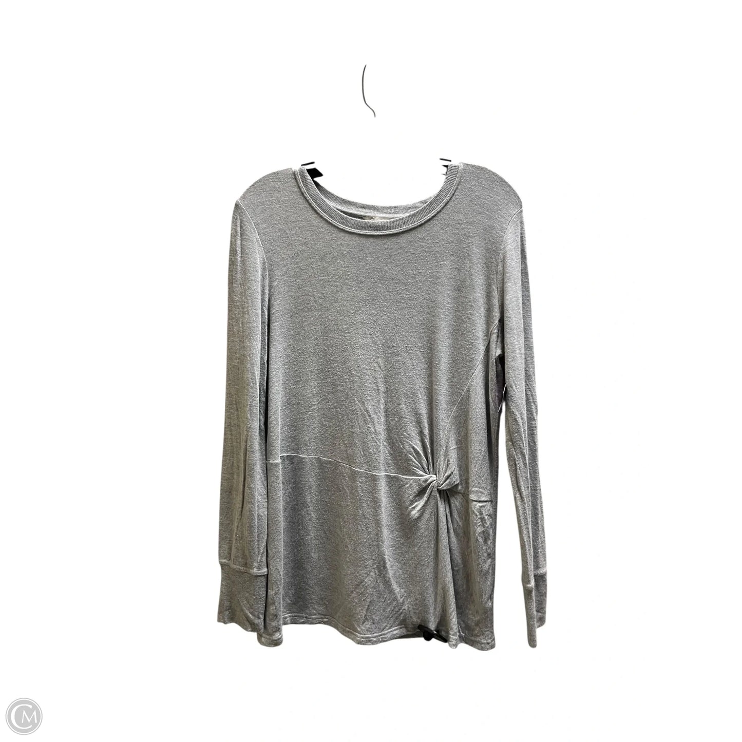 Top Long Sleeve By Athleta In Grey, Size: S