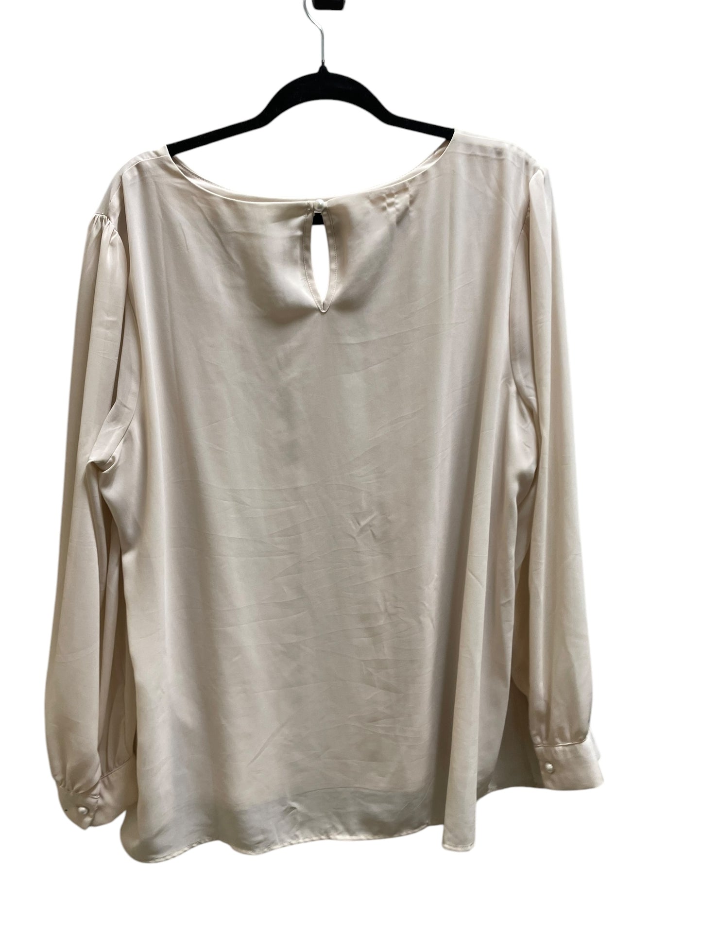 Top Long Sleeve By Zenana Outfitters In Cream, Size: 2x