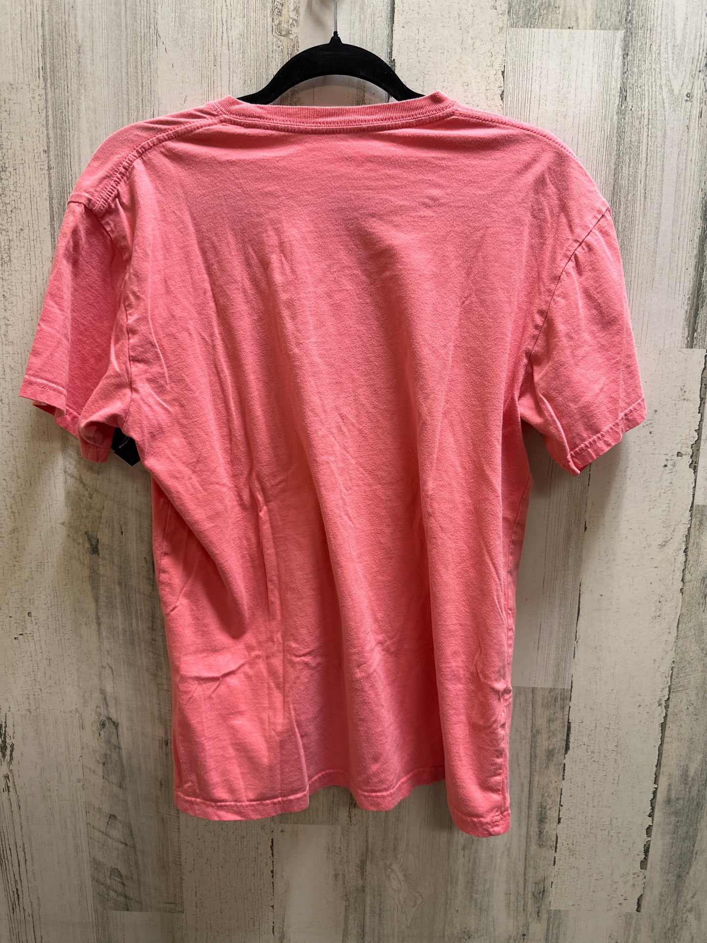 Pink Top Short Sleeve Clothes Mentor, Size M