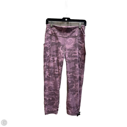 Athletic Leggings By Lululemon In Camouflage Print, Size: 8