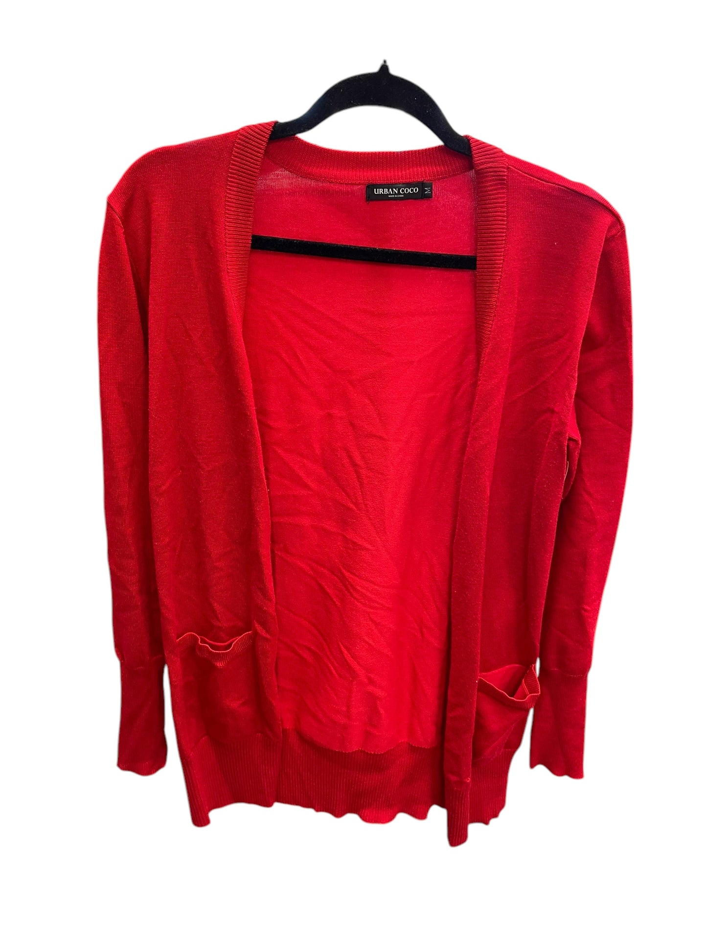 Cardigan By Clothes Mentor In Red, Size: M