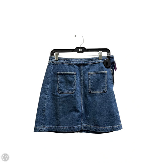Skirt Mini & Short By Loft In Blue Denim, Size: 0