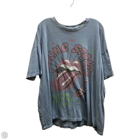 Top Short Sleeve By American Eagle In Blue, Size: L