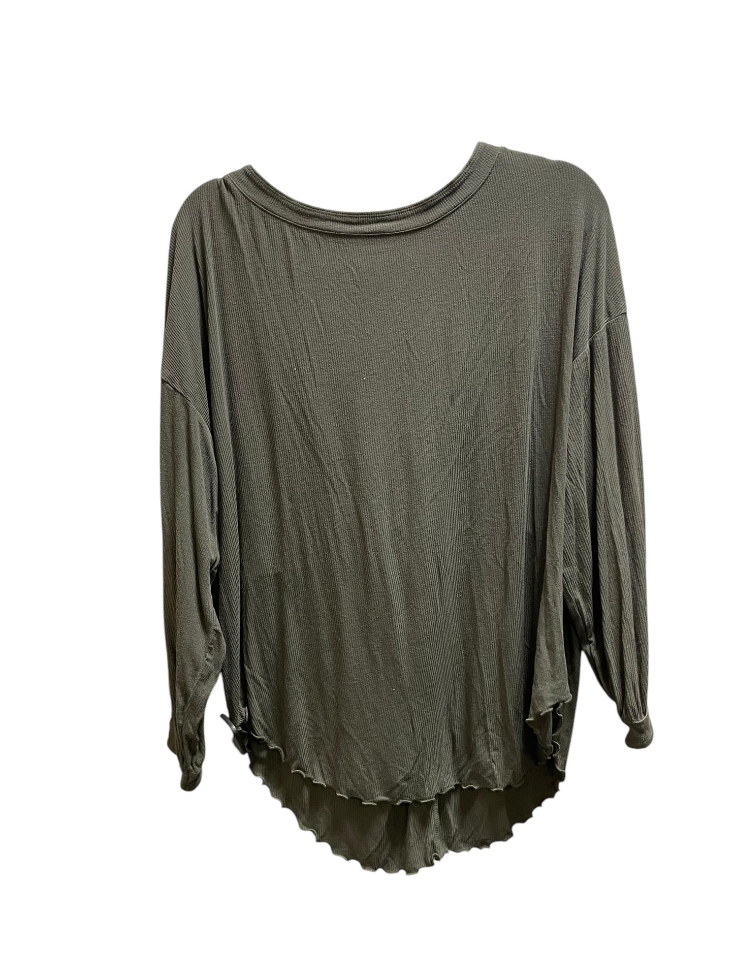 Top Long Sleeve By Free People In Green, Size: S