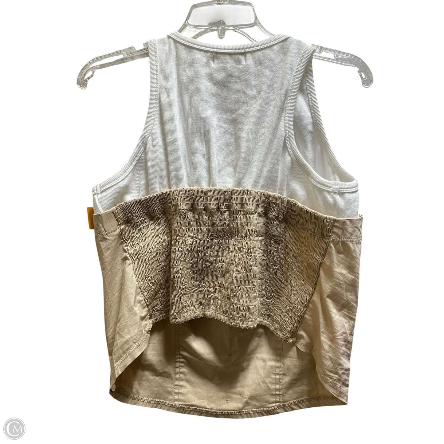 Top Sleeveless By Anthropologie In Tan, Size: Xl