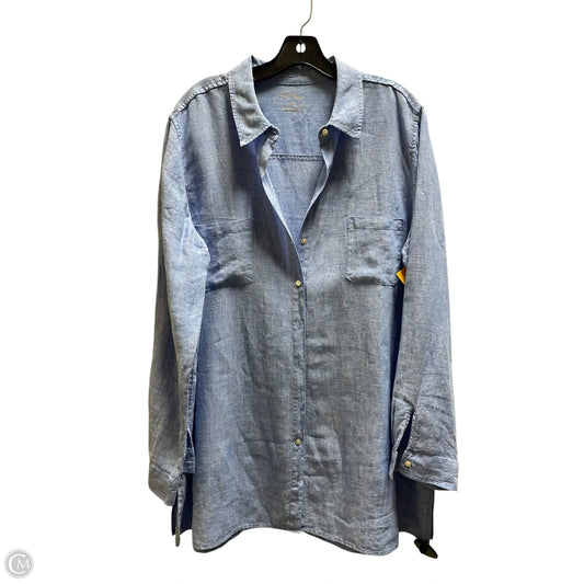 Top Long Sleeve Designer By Lilly Pulitzer In Blue, Size: Xl