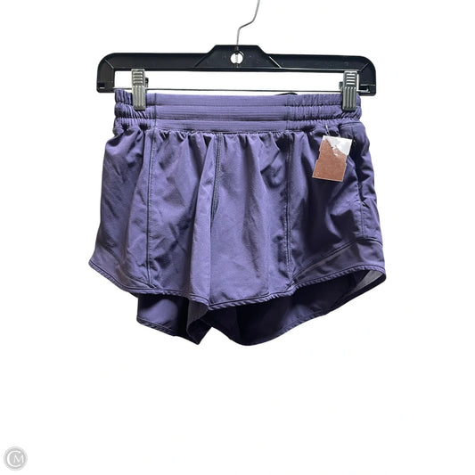 Athletic Shorts By Lululemon In Purple, Size: 4