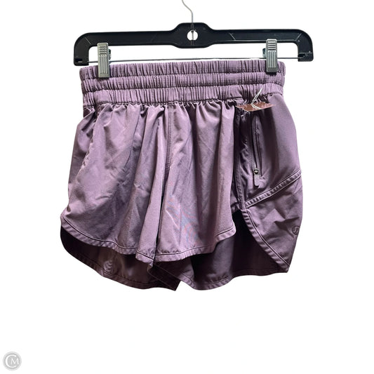 Athletic Shorts By Lululemon In Purple, Size: 4