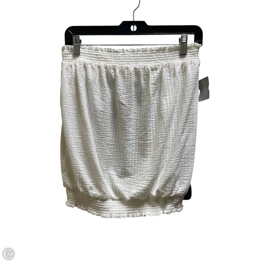 Top Sleeveless By Anthropologie In White, Size: M