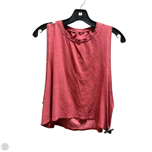 Athletic Tank Top By Lululemon In Red, Size: 10