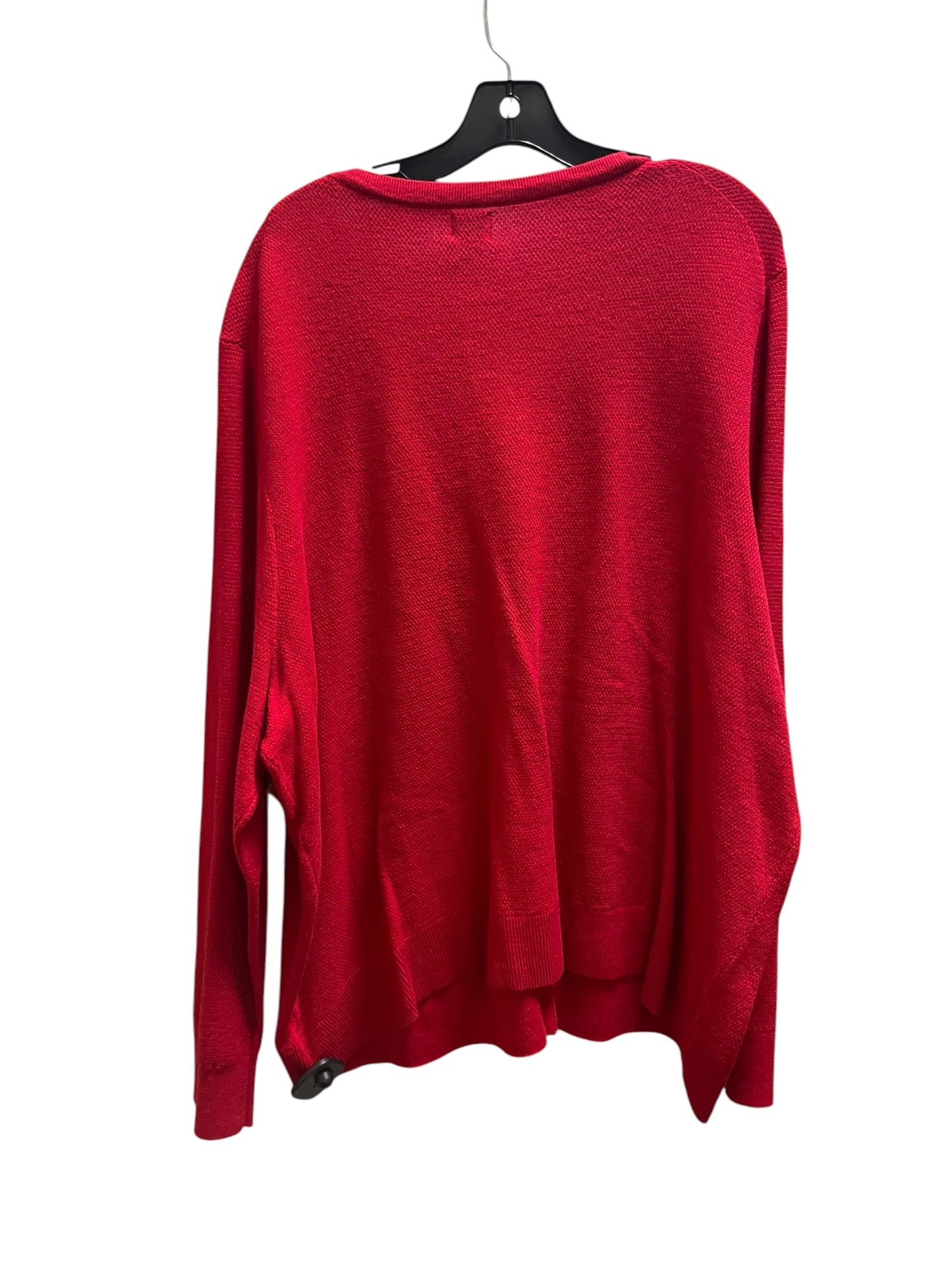 Cardigan By A New Day In Red, Size: 3x